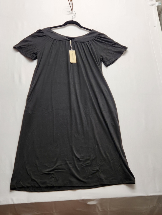 Ekouaer Other - ⭐️NWT Ekouaer Black Short Sleeve Nightgown Pockets Sleepwear Dress Small Moomoo